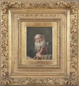 Paar Portraits Zechender Monche by Ernst Nowak