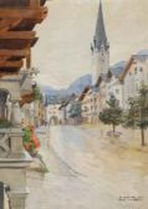 Motiv Aus Kitzbuhel by Otto Nowak