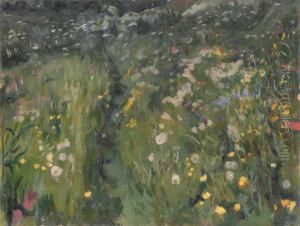 Blumenwiese, 1903. by Oleksa Nowakiwskij