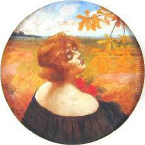 Portret Kobiety Z Rudymi Wlosami by Michalina Nowicka-Kwiatkowska