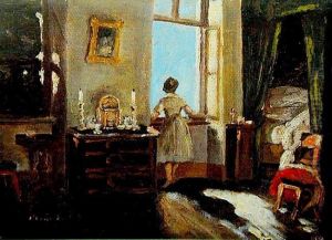 Dziewczyna W Oknie Sypialni