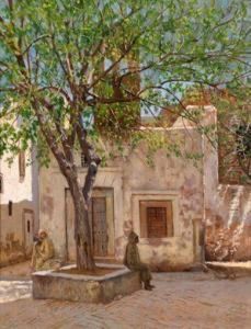 2 Ansichten Aus Tunis "strada Deicalzolai" Und "piazza Dell Ospedale Francese"