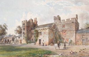 Figures Before An English Country House by William Nutter