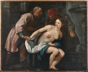 Suzanne Et Les Vieillards by Giuseppe Nuvolone