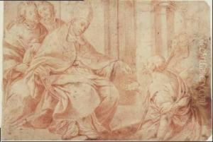Scena Di Carita by Giuseppe Nuvolone