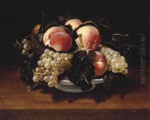 Peaches And Grapes by Panfilo Nuvolone