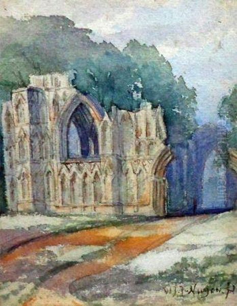 A Ruined Abbey - view 1