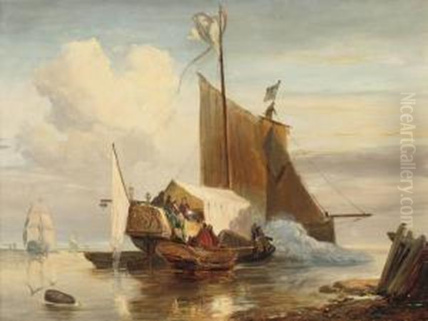 Nuijen A Ceremonial Ship Saluting - view 1