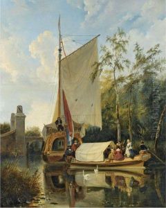 The Boating Party by Wijnandus Johannes Josephus Nuijen