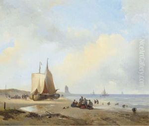Activities On A Sunlit Beach