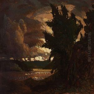 A Landscape With A Storm Coming Up