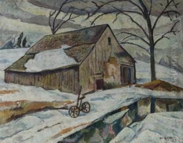 Winter Scene Of A House - view 1
