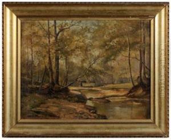 Woodlandlandscape With River - view 1