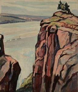 Cliff Along A River Bend