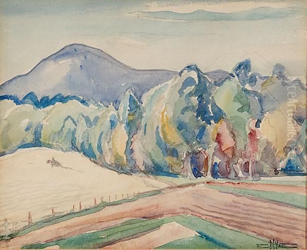 Mountain And Valley Landscape - view 1
