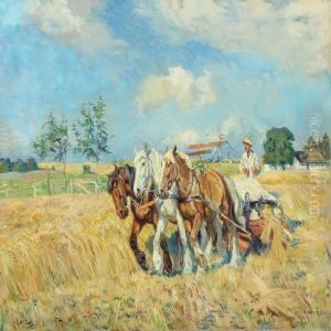 Harvest Scenery by Borge C. Nyrop