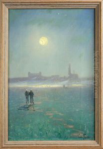 "valborg, Uppsala", Signerad Vald Nystrom by Valdemar Nystrom