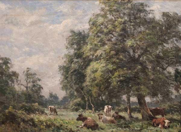 Cattle In A Wooded Landscape - view 1