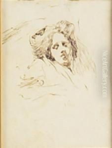 Portrait Of Jessie O'connor (artist's Wife) by Andrew O'Connor