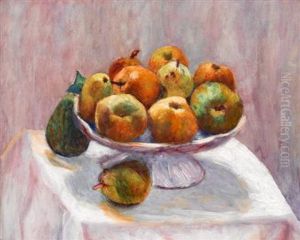 Still Life - Apples And Pears In A Bowl by Roderic O'Conor