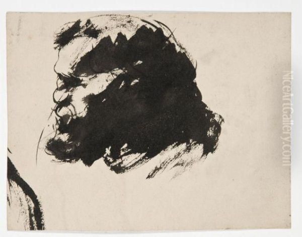 Portrait D'homme De Profil - view 1