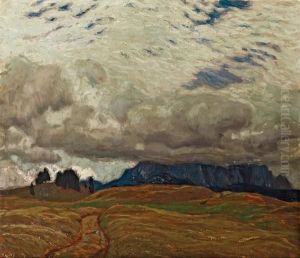 Lammerwolken Bei Mittewald by Karl O'Lynch Van Town
