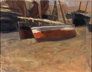 Ruckseitigbetitelt Boote Am Strand Ii. by Karl O'Lynch Van Town
