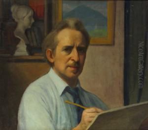 Self Portrait In His Studio