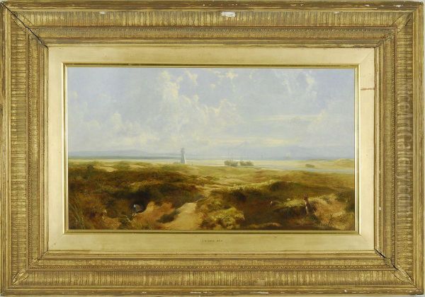 An Expansive Shoreline With Lighthouse And Vessels - view 1