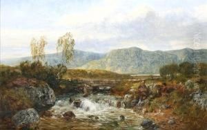 Near Capel Curig, North Wales by John Wright Oakes
