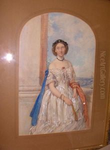 Portrait Of A Lady by Octavius Oakley