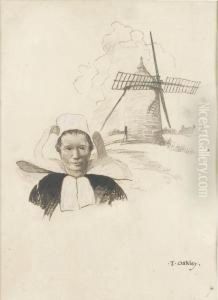 Brittany, Vicinity Of Quimper by Thornton Oakley