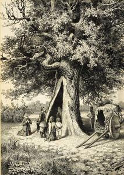 Praying At The Holy Oak - view 1