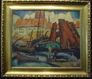 Roter Bagger by Hans E. Oberlander