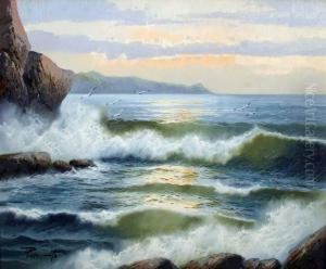 Coastal Scene by Antonio Oberto