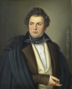 Portrait Of A Gentleman. 1836. by Hans Rudolf Obrist
