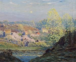 Spring Landscape by Leonard Ochtman