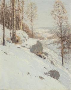 Winter Landscape by Leonard Ochtman