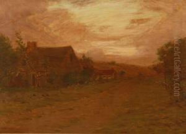 Luminous Landscape With Country Road - view 1