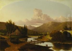 Fishing At A River's Bend