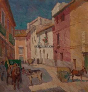 Odegaard Gateparti Fra Sevilla by Hans Odegaard