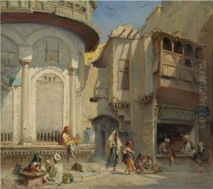 An Afternoon In Cairo by Frans Wilhelm Odelmark