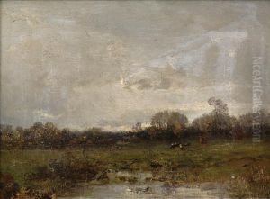 Weite Weidelandschaft. by Georg Oeder