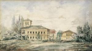 Ansicht Einer Dresdener Sommervilla Mit Campanile