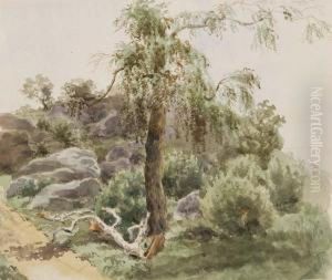 Felsige Landschaft by Ernst Erwin Oehme