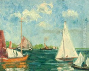 Seegelbote by Georg Egmont Oehme