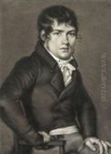 Portrait De Jeune Homme by Hans Jakob Oeri