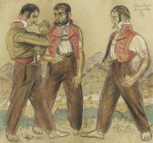 Drei Sennen by Albert Sebastian Oesch