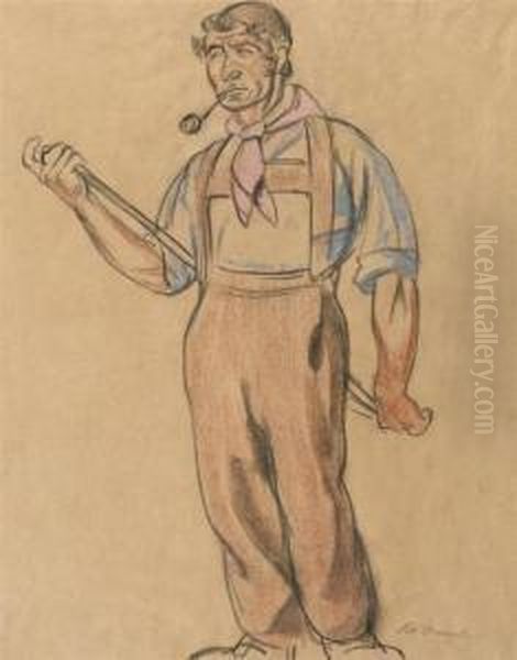 Appenzell Man With Pipe. - view 1