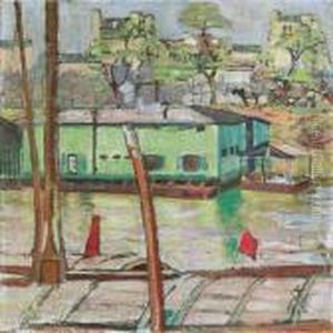 Pariser Nachtleben (studie) - Verso by Albert Sebastian Oesch